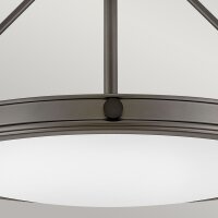 Deckenlampe rund Ø 55,8 cm Schwarz Weiß 4x...