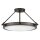 Deckenlampe rund Ø 55,8 cm Schwarz Weiß 4x E14 Metall Glas