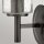 Wandlampe Metall Glas 26,2 cm hoch Schwarz E27 GRACIA