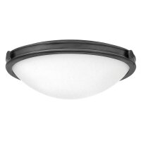Deckenleuchte rund &Oslash; 48,3 cm Schwarz Wei&szlig;...