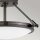 Runde Deckenlampe Metall Glas Ø 42 cm Schwarz Weiß 3x E14