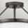 Runde Deckenlampe Metall Glas Ø 42 cm Schwarz Weiß 3x E14