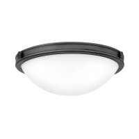 Deckenlampe Metall Glas D: 34,6 cm rund 2x E27