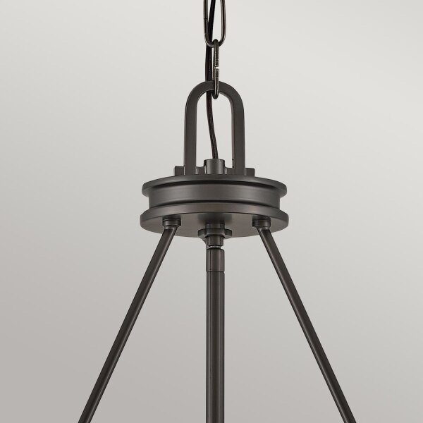 Hängelampe Metall Glas Ø 54,3 cm H: max. 377 cm 4x E14