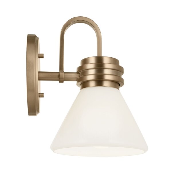Badezimmerlampe Metall Glas mit LED G9 IP44 24 cm hoch