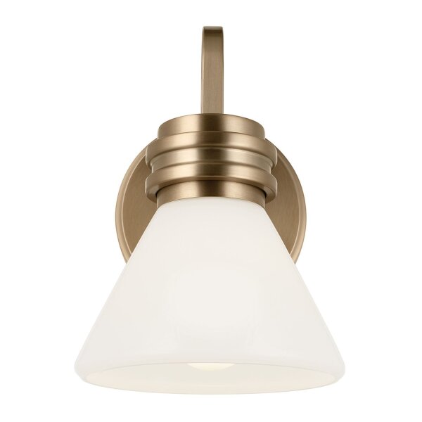 Badezimmerlampe Metall Glas mit LED G9 IP44 24 cm hoch