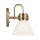 Badezimmerlampe Metall Glas mit LED G9 IP44 24 cm hoch
