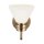 Badezimmerlampe Metall Glas mit LED G9 IP44 24 cm hoch