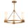 Kronleuchter Ring Metall Glas B: 66 cm H: max. 188 cm 3x E27