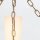 Kronleuchter Ring Metall Glas B: 66 cm H: max. 188 cm 3x E27