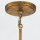 Kronleuchter rund D: 106 cm E27 Metall Glas in Gold antik Weiß