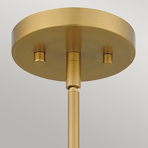 Pendelleuchte Weiß Messing antik H: max. 130,9 cm Metall E27