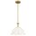 Pendelleuchte Weiß Messing antik H: max. 130,9 cm Metall E27