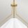 Pendelleuchte Weiß Messing antik H: max. 130,9 cm Metall E27