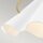 Pendelleuchte Weiß Messing antik H: max. 130,9 cm Metall E27