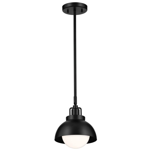 Innenleuchte 3-in-1 Wand Decke Hänge Schwarz Metall Glas