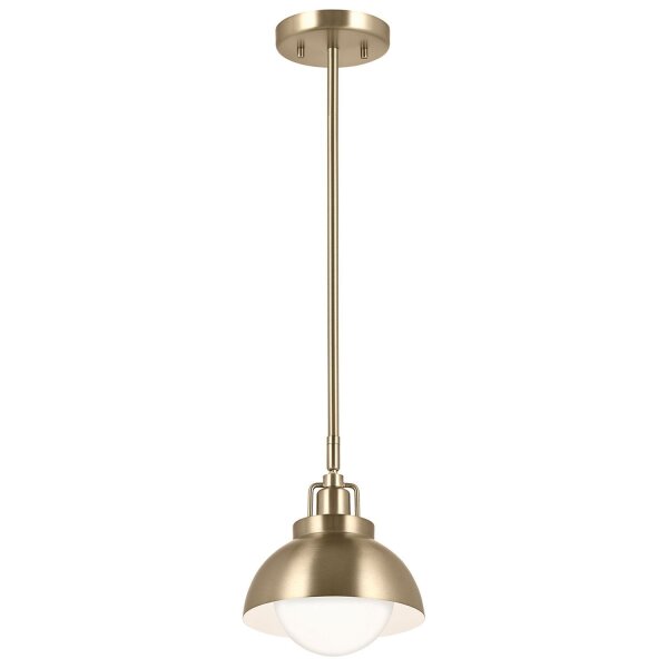 Innenleuchte 3-in-1 Wand Decke Hänge Metall Glas in Bronze
