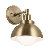 Innenleuchte 3-in-1 Wand Decke H&auml;nge Metall Glas in Bronze