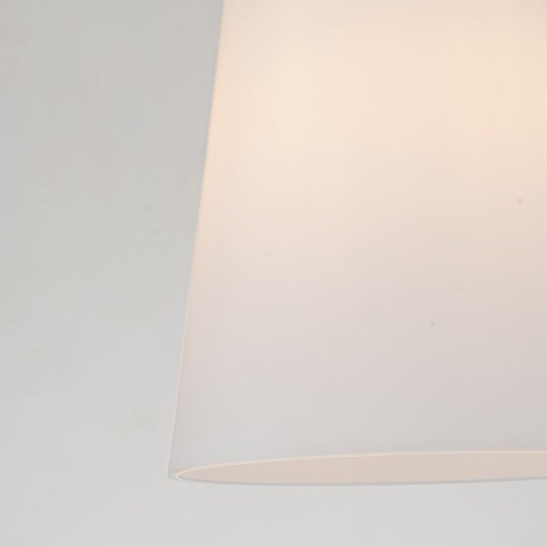 Pendelleuchte Glas Metall Ø 18,4 cm E27 Gold antik Weiß