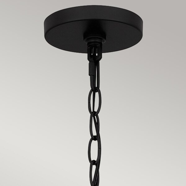 Pendelleuchte Seil Metall D: 50,8 cm H: max. 233,3 cm Boho