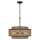 Pendelleuchte Seil Metall D: 50,8 cm H: max. 233,3 cm Boho