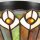 Deckenlampe Buntglas Ø 42 cm rund 2x E27 Tiffany Stil