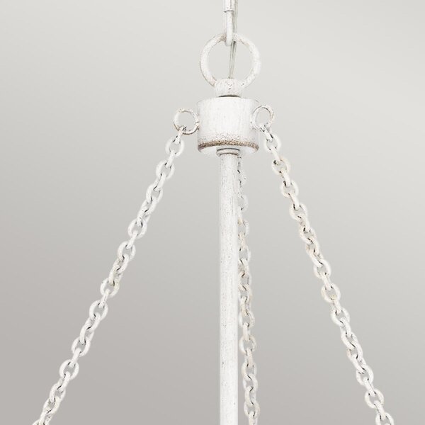 Pendelleuchte Glas Seil Metall E27 D: 50,4 cm rund 4x E27
