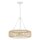 Pendelleuchte Glas Seil Metall E27 D: 50,4 cm rund 4x E27