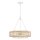 Pendelleuchte Glas Seil Metall E27 D: 50,4 cm rund 4x E27