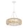 Pendelleuchte Glas Seil Metall E27 D: 50,4 cm rund 4x E27