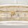 Pendelleuchte Glas Seil Metall E27 D: 50,4 cm rund 4x E27