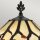 Tischlampe Metall Glas 62,9 cm Tiffany Stil 2x E27 Handarbeit