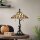 Tischlampe Metall Glas 62,9 cm Tiffany Stil 2x E27 Handarbeit