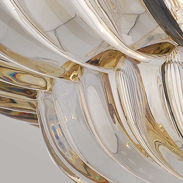 Deckenleuchte Rauchglas rund Ø 39,5 cm 4x E14