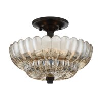 Deckenlampe Rauchglas D: 29,7 cm E14 3-flammig
