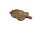Dekoschale Teak Holz 32 cm lang Blatt Design Unikat Handarbeit