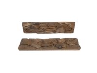 Wanddeko Teak Holz L: 60 cm Unikat Handarbeit