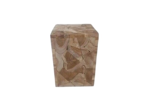 Hocker Beistelltisch Teak Holz H: 40 cm Unikat Handarbeit
