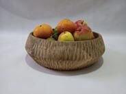 Schale Teak Holz 25 x 27 x 9 cm Unikat Handarbeit