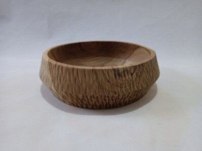 Schale Teak Holz 25 x 27 x 9 cm Unikat Handarbeit