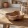 Schale Teak Holz 20 cm breit klein Unikat Handarbeit