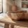 Schale Teak Holz 20 cm breit klein Unikat Handarbeit