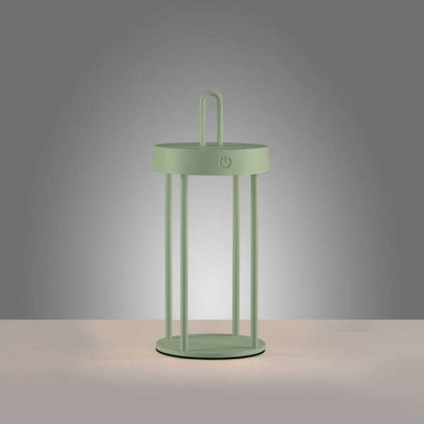LED Akku Tischleuchte Aluminium dimmbar IP44 2 W Grün