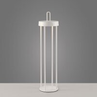 LED Akku Tischleuchte Metall dimmbar IP44 2700 K Weiß