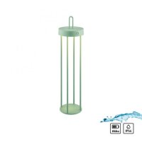 LED Akku Tischlampe Metall dimmbar IP44 2700 K Grün