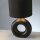 Tischlampe Keramik Stoff 30 cm E27 Schwarz Gold Modern