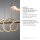 LED Pendelleuchte dimmbar 121 cm 3000 K Schwarz Messing