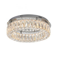 Dimmbare LED Deckenlampe in Chrom Acrylglas Ø40 cm...