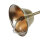 Deckenleuchte Metall Glas 3x E14 Ø 30 cm rund