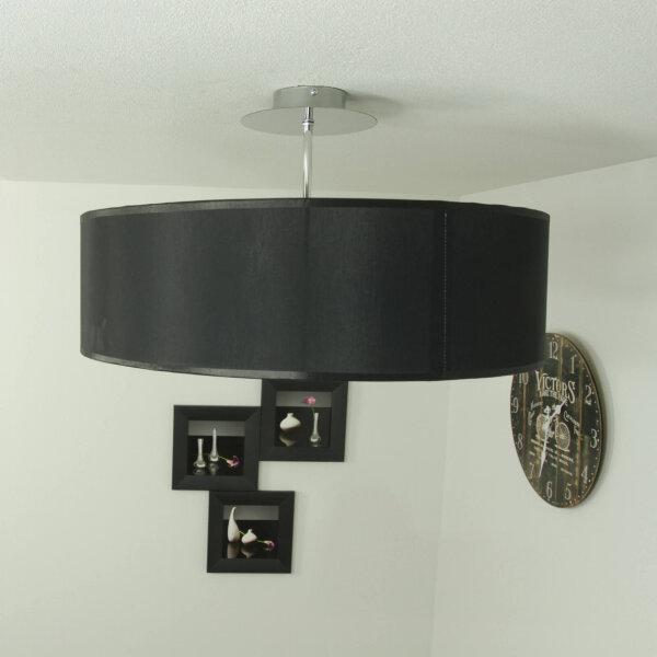 DECKENLAMPE VIVIANIE MIT STOFFSCHIRM